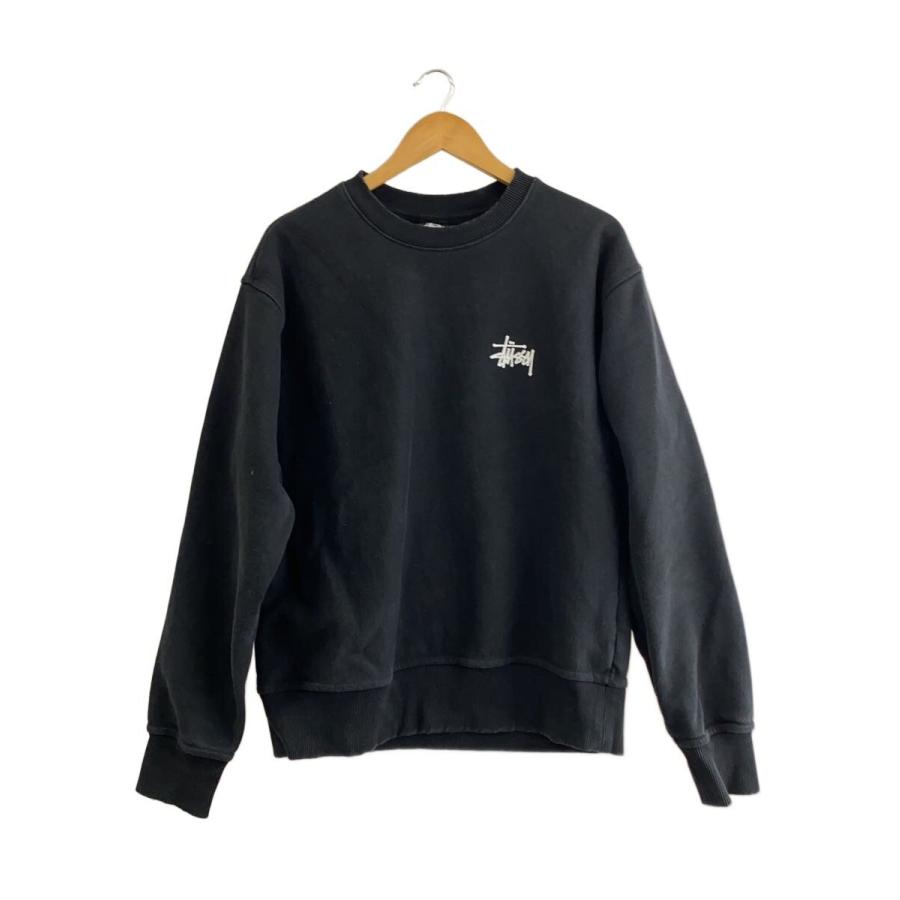 STUSSY◇スウェット/M/コットン/BLK/1914762// : セカンドストリート