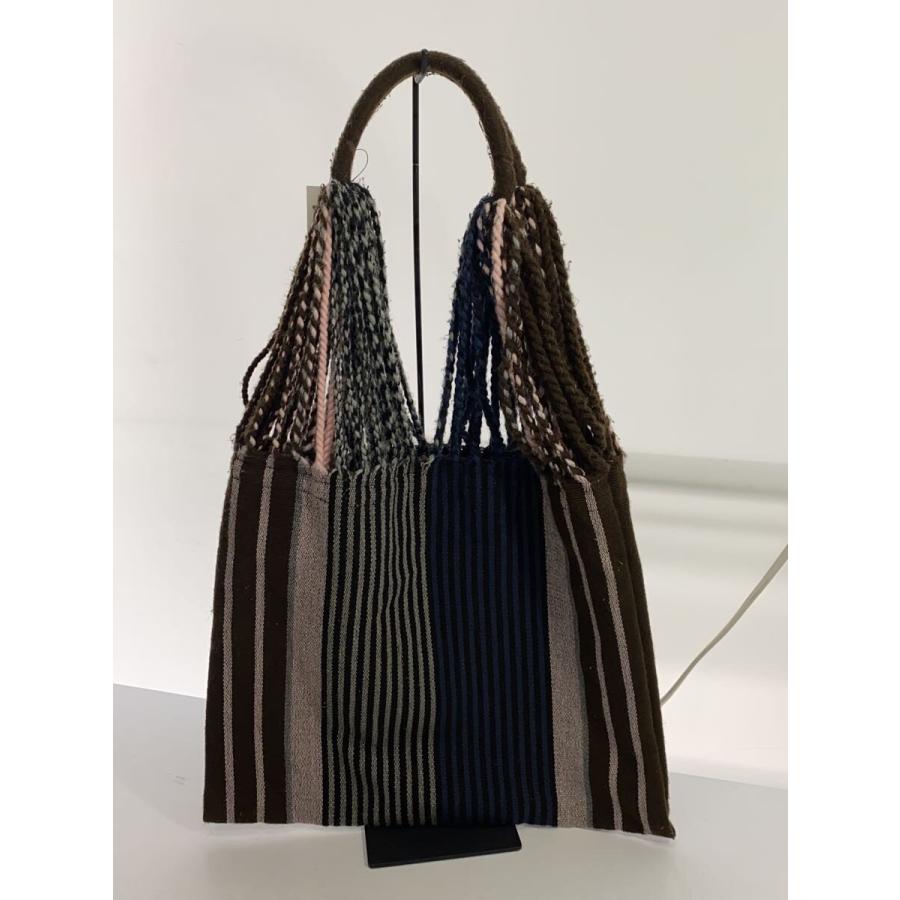 MARNI ハンモック　トートバッグ MARNI◇ハンモックバッグ/状態考慮/トートバッグ/--/BRW/ストライプ