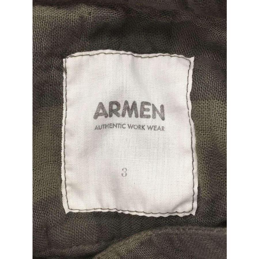 ARMEN◆長袖シャツ/3/コットン/グレー/チェック/22AW/ダブルガーゼチェックシャツ｜ssol-shopping｜03