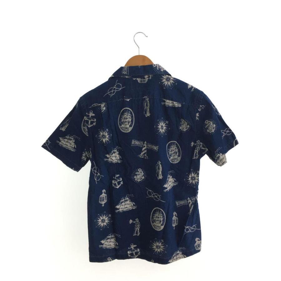 RRL◆半袖シャツ/コットン/インディゴ/Camp Printed Shirt USN Sailor//｜ssol-shopping｜02