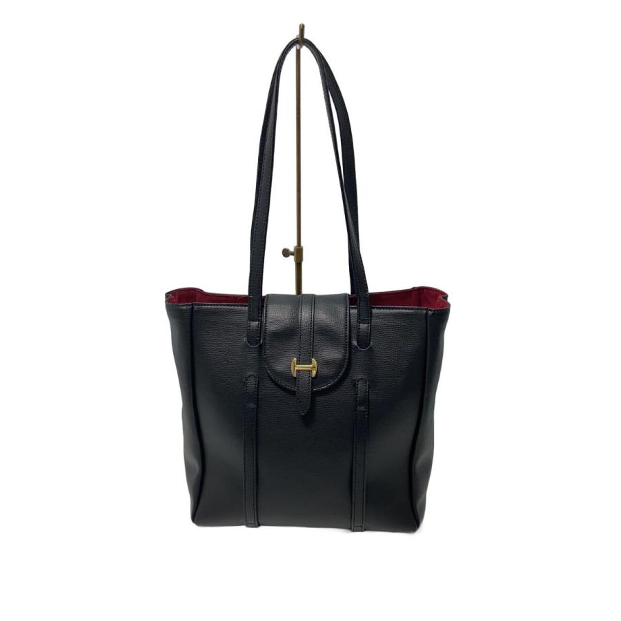 傳濱野◇ハンドバッグ/レザー/ブラック : セカンドストリートYahoo!店