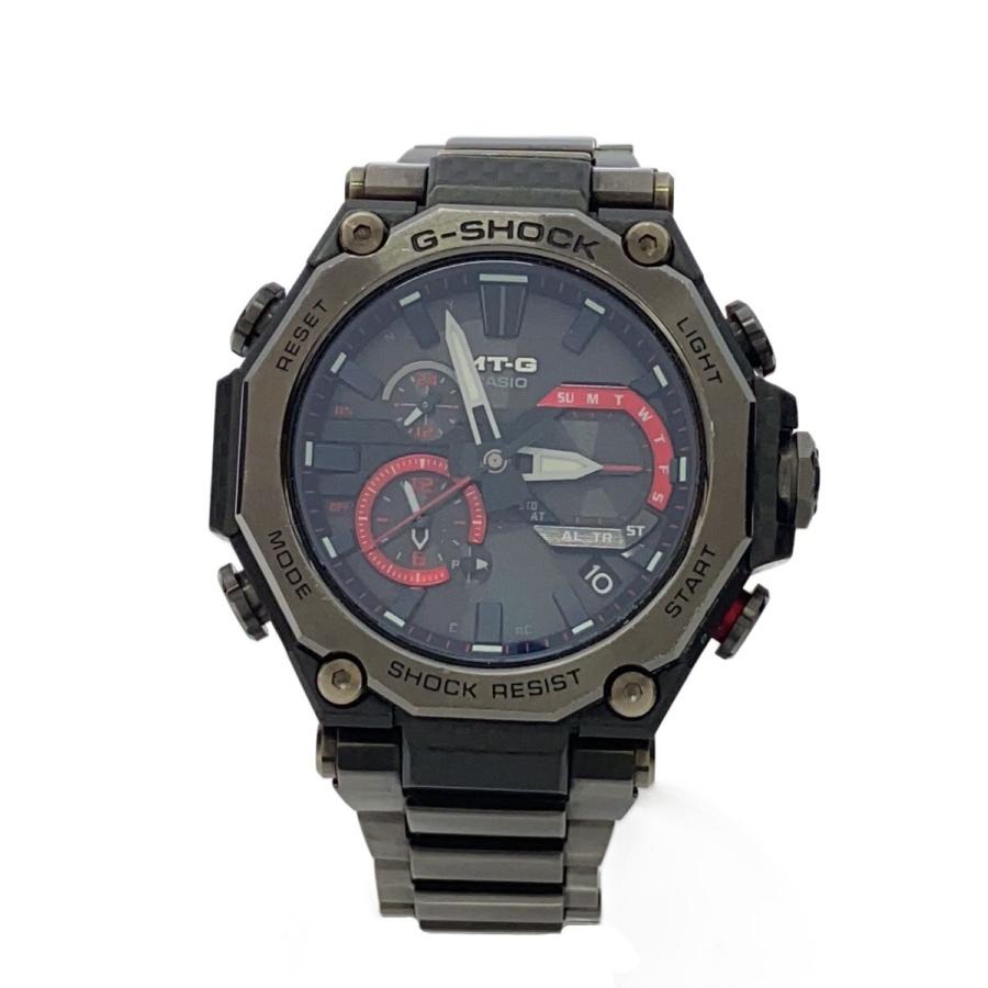 CASIO◇ソーラー腕時計_G-SHOCK/アナログ/ブラック/ブラック/MTG