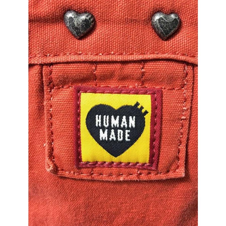 HUMAN MADE◇メッセンジャーバッグ/ショルダーバッグ/コットン/レッド