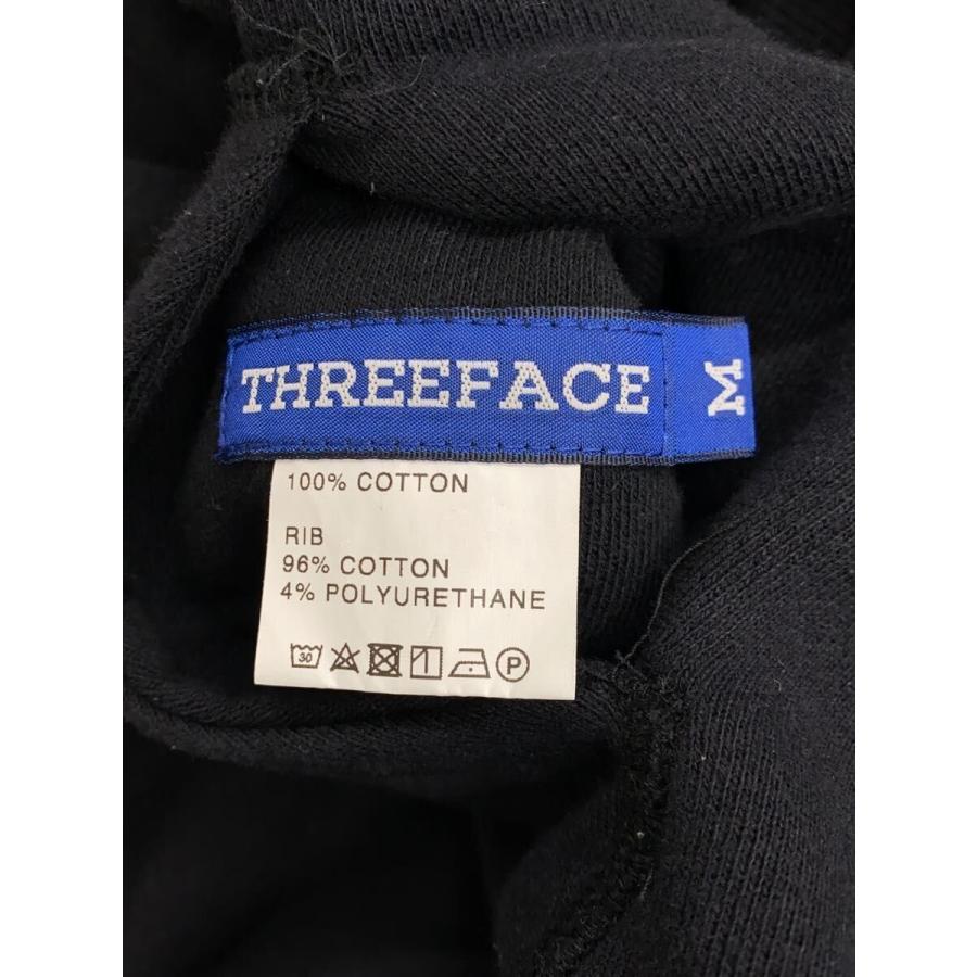 THREE FACE◆パーカー/M/コットン/ブラック/後付けフード_2