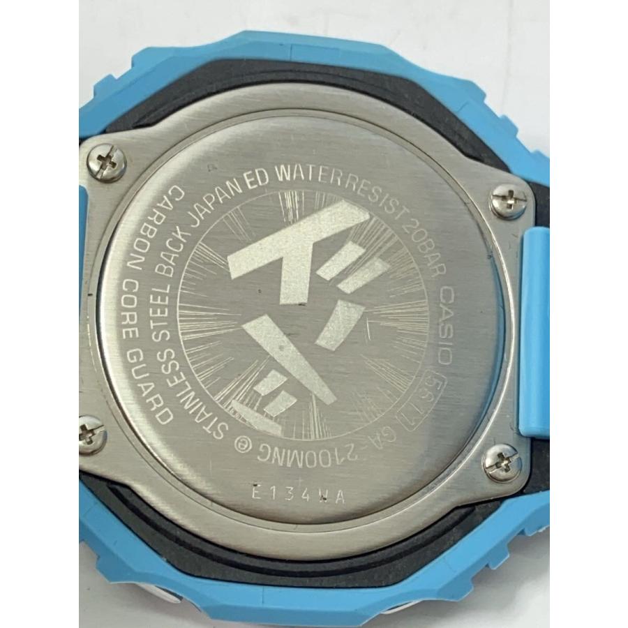 CASIO◇クォーツ腕時計_G-SHOCK/アナログ/BLU/BLU/GA-2100MNG-2AJR