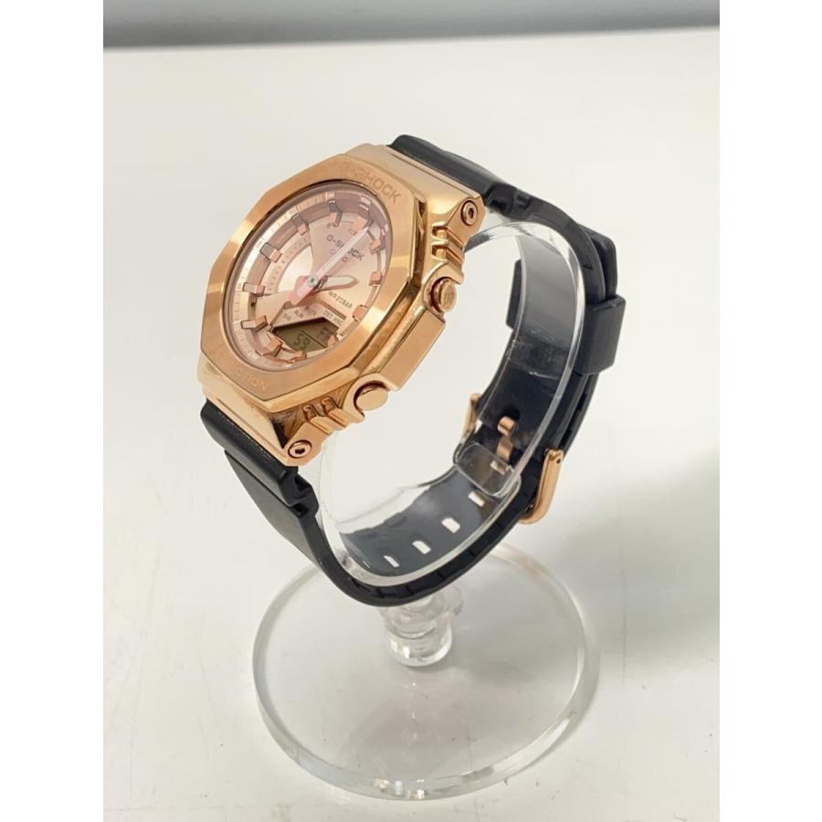 CASIO◇クォーツ腕時計_G-SHOCK/デジアナ/GLD/BLK/GM-S2100PG-1A4JF
