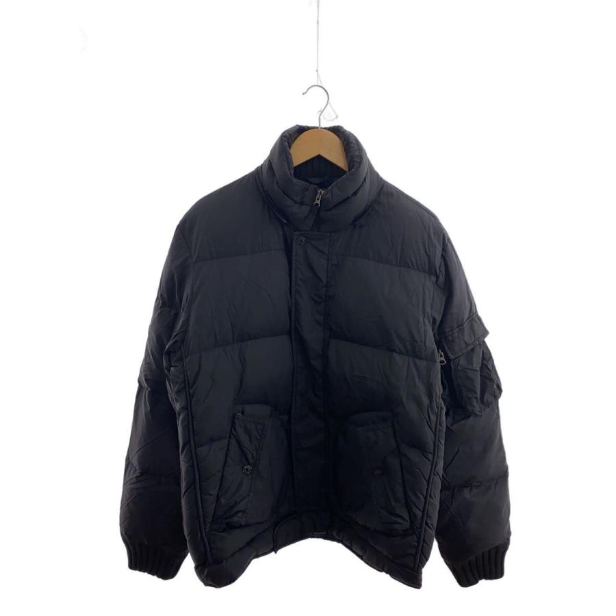 極美品　EMPORIO ARMANI 黒 ダウンジャケット　38 EMPORIO ARMANI◇ダウンジャケット/L/ポリエステル/BLK// : セカンド