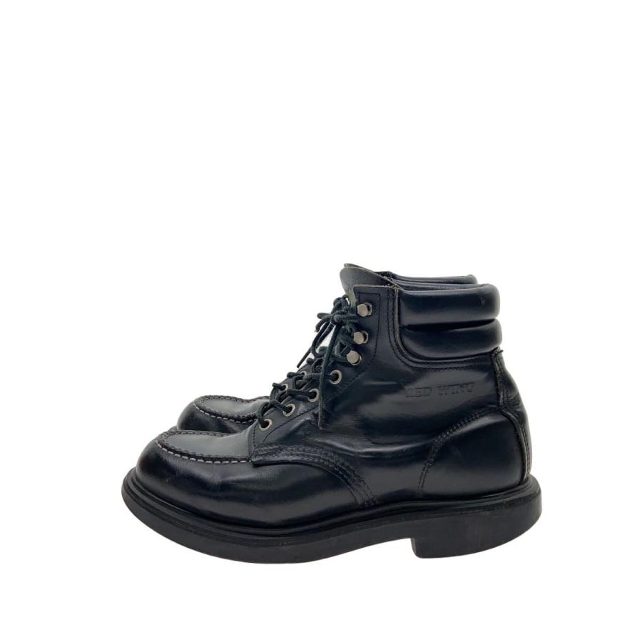 RED WING◇レースアップブーツ/25cm/BLK/レザー/8133// : セカンド 