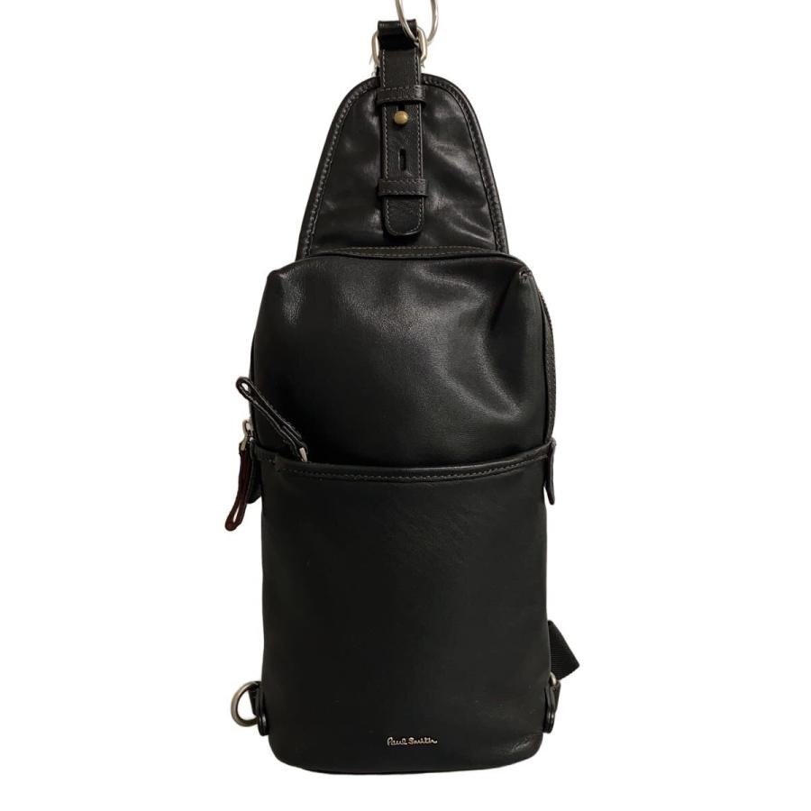 Paul Smith◇ボディバッグ/レザー/無地 : セカンドストリートYahoo!店