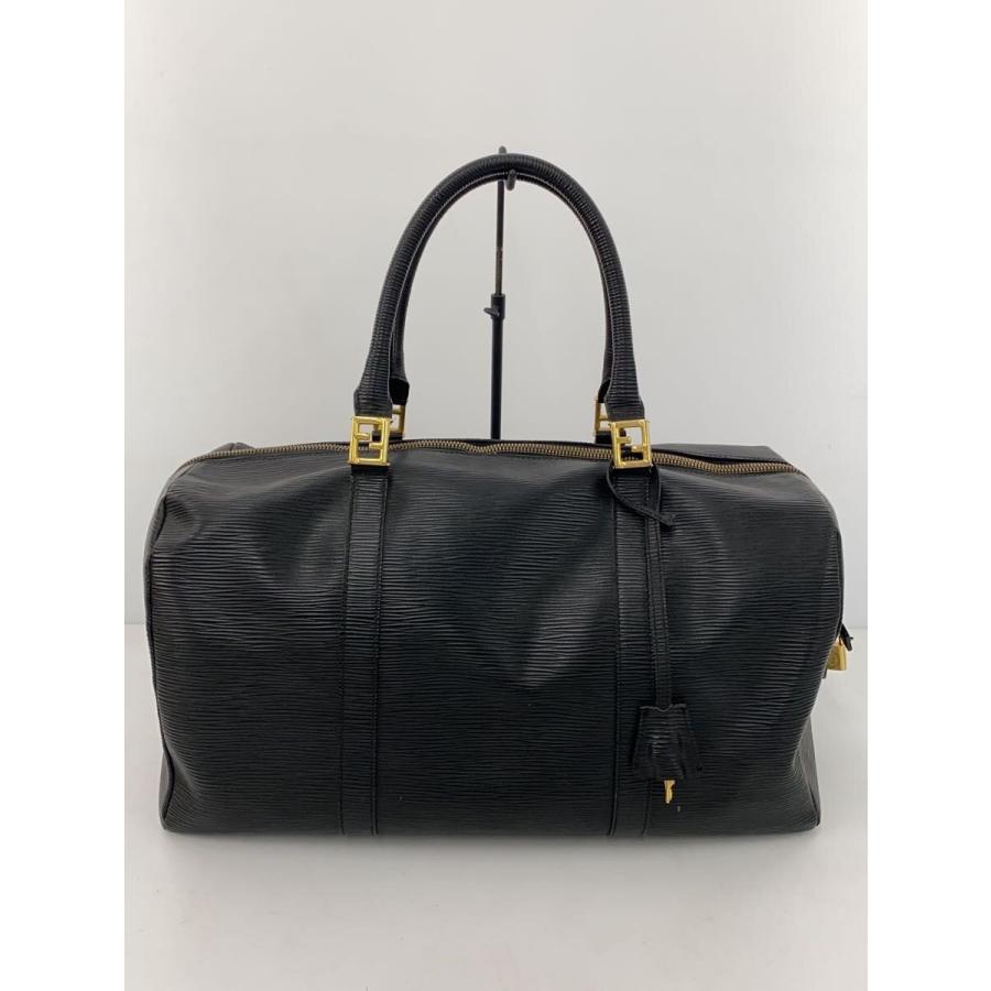 FENDI レザー　ボストンバッグ FENDI◇ボストンバッグ/レザー/BLK/フェンディ// : セカンドストリート