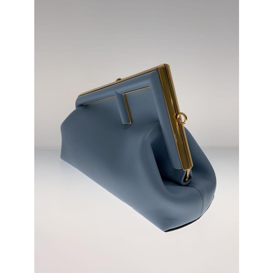 FENDI◇フェンディファースト/ショルダーバッグ/レザー/ブルー