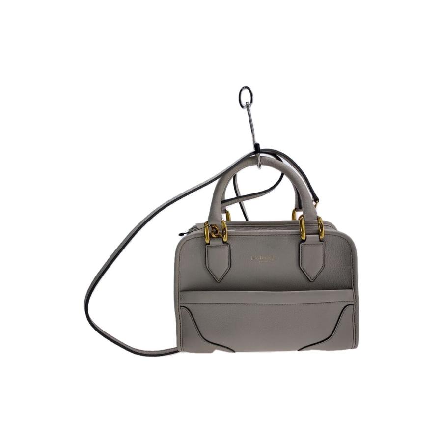 J&M DAVIDSON◇MIA CUBE MINI/ショルダーバッグ/レザー/グレー 