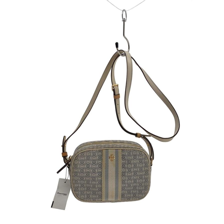 TORY BURCH◇ショルダーバッグ/PVC/ホワイト/総柄/10008691