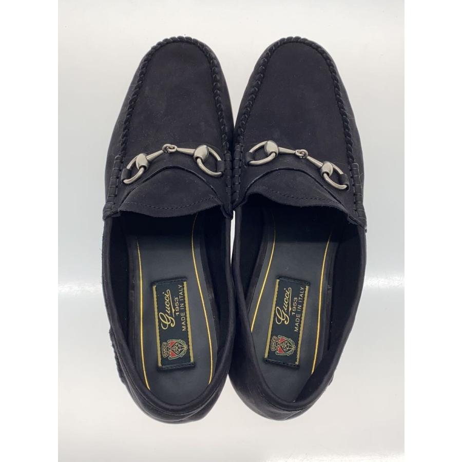 GUCCI◆ローファー/UK7.5/BLK/スウェード//_2