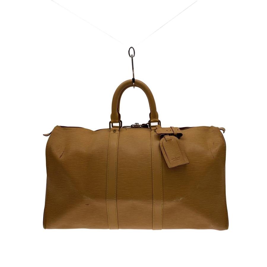 【yuz】Louis Vuitton ボストンバッグ 中型 LOUIS VUITTON◇ボストンバッグ/レザー/ウィニングベージュ/無地