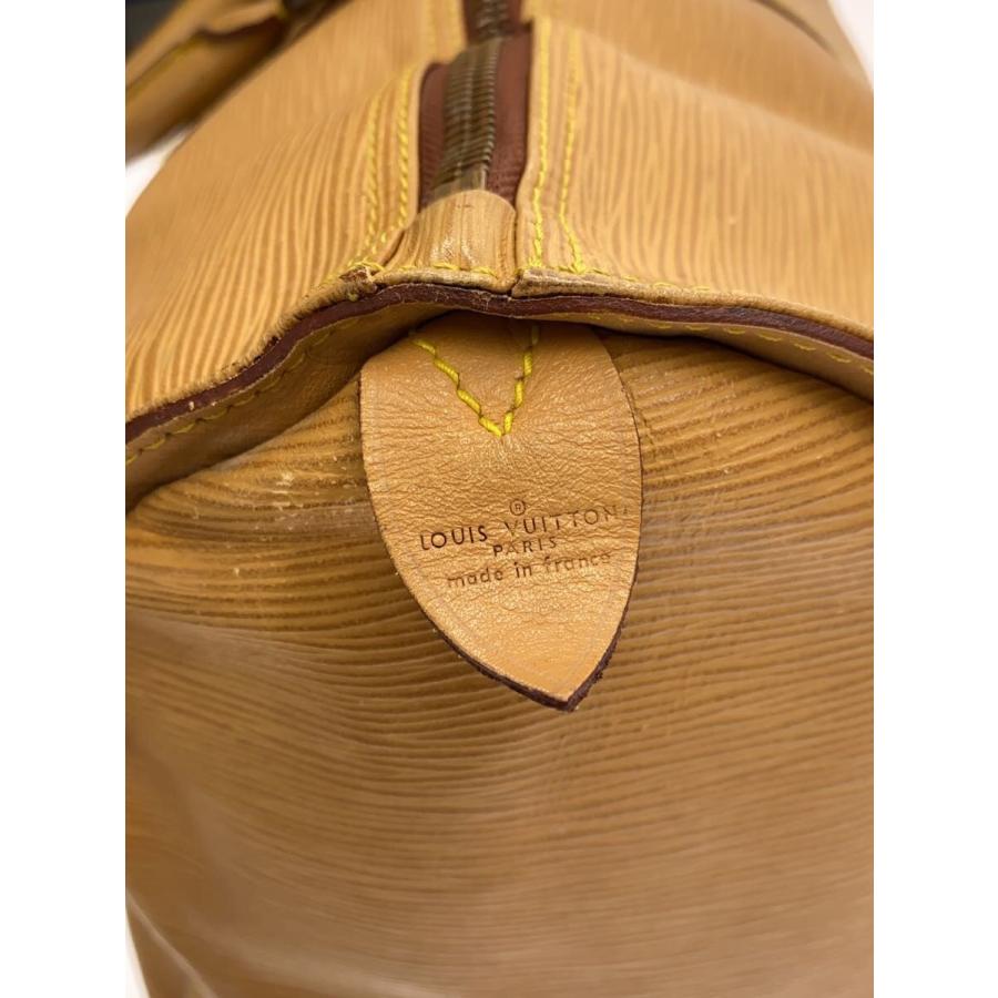 LOUIS VUITTON◇ボストンバッグ/レザー/ウィニングベージュ/無地