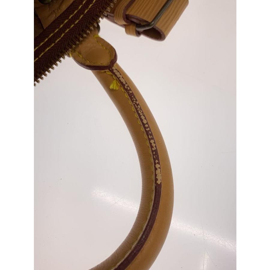 LOUIS VUITTON◇ボストンバッグ/レザー/ウィニングベージュ/無地