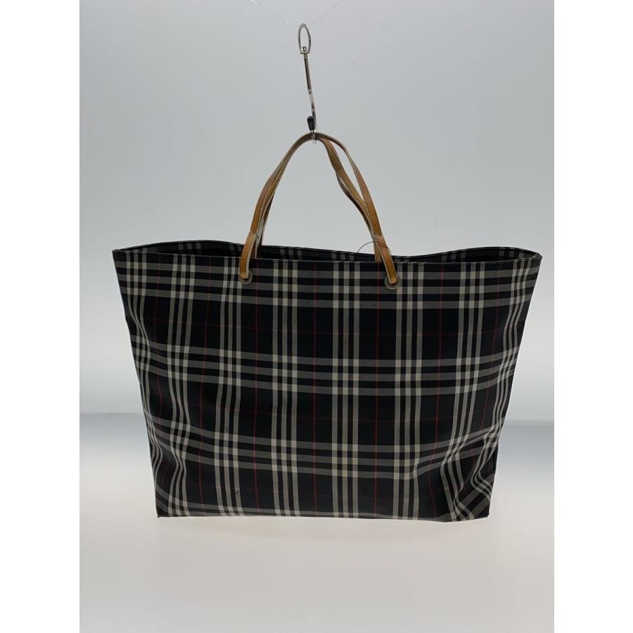 BURBERRY LONDON◇トートバッグ/--/BLK/チェック : セカンドストリート