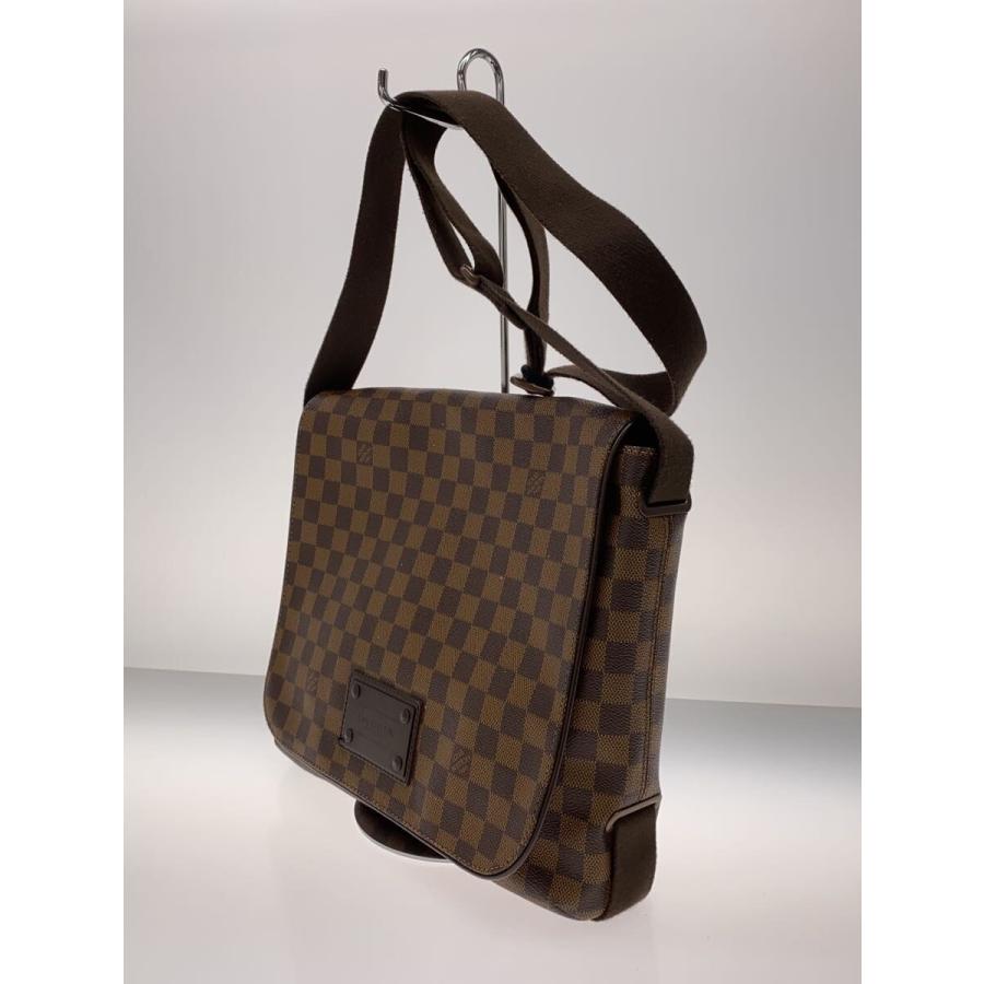 LOUIS VUITTON ダミエ エベヌ ブルックリン MM ショルダーバッグ LOUIS VUITTON◇ブルックリンMM_ダミエ・エベヌ/PVC/BRW// 【公式通販】