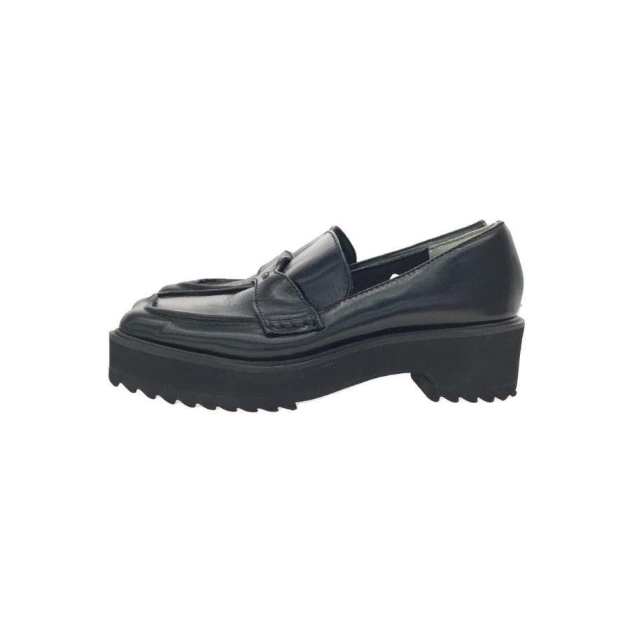 AMERI◇ローファー/S/BLK/WAVE CUTTING PLATFORM LOAFER/アメリ 
