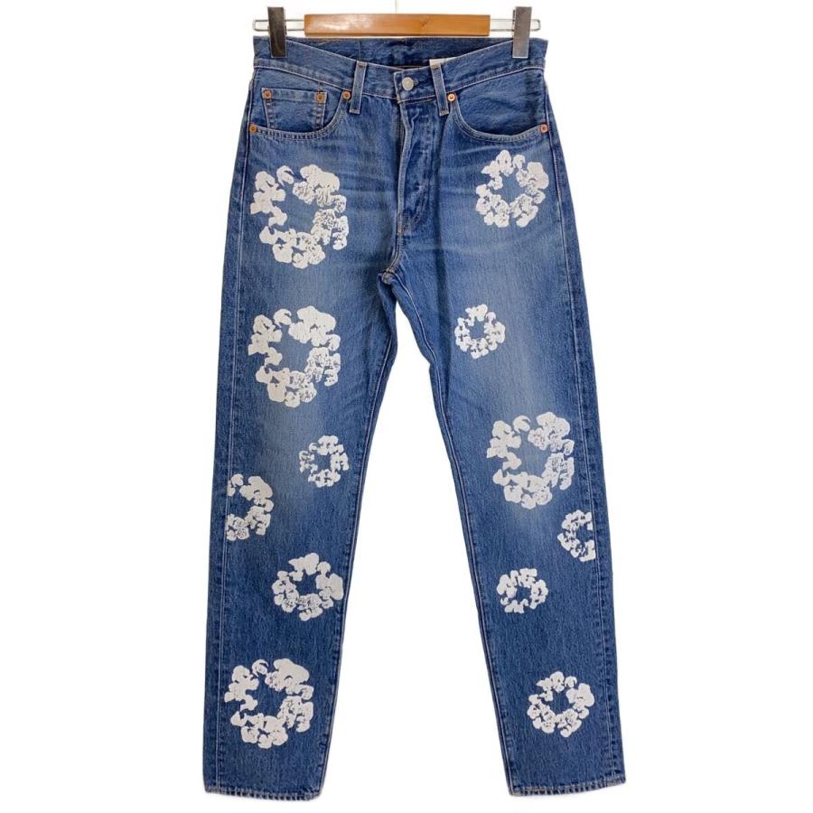 DENIM TEARS ×LEVIS フラワープリント デニムパンツ Levi's◇×DENIM TEARS/フラワープリントデニムパンツ/29/デニム/IDG