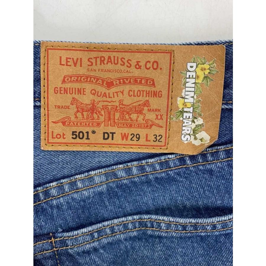 Levi's◇×DENIM TEARS/フラワープリントデニムパンツ/29/デニム/IDG