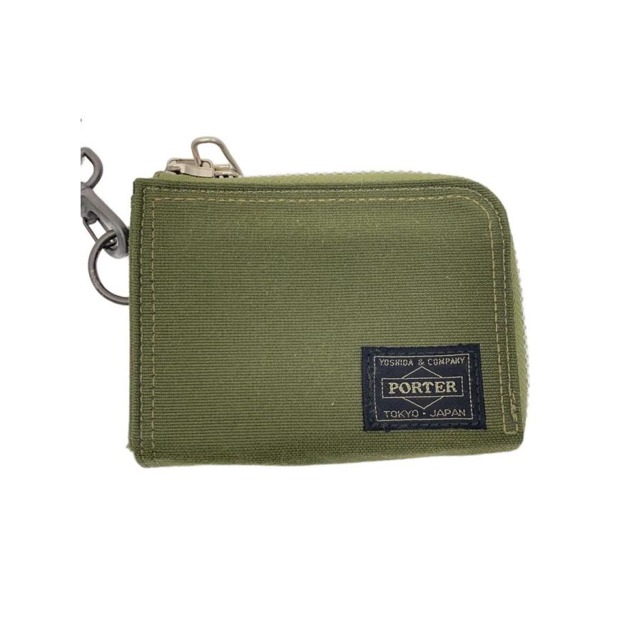 PORTER◇コインケース/キャンバス/KHK/メンズ/FLYING ACE WALLET
