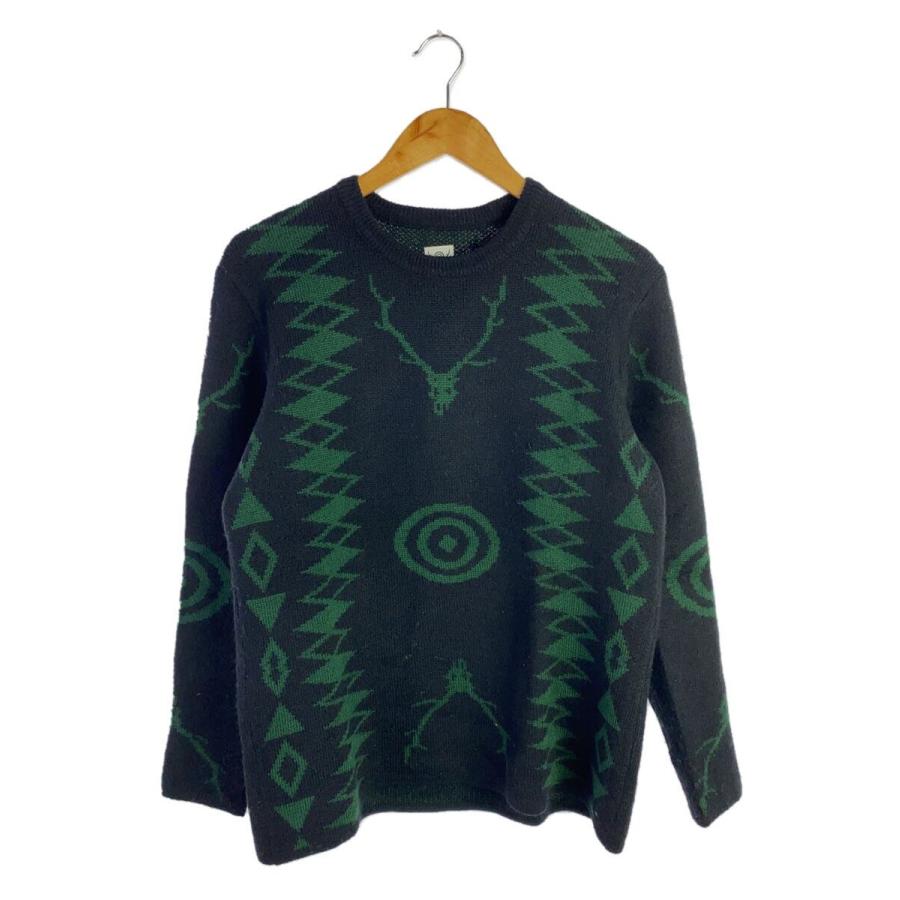 South2 West8(S2W8)◇デザインウールニット/2/ウール/BLK : セカンド 