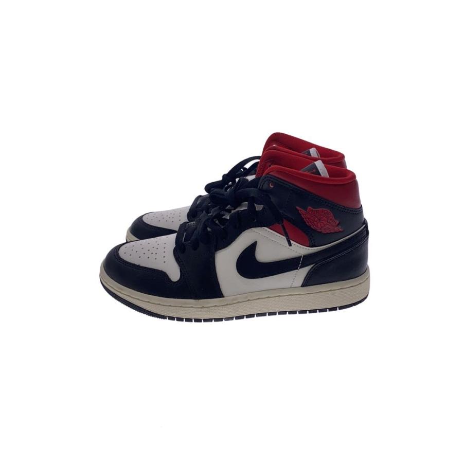 NIKE◇AIR JORDAN 1 MID_エア ジョーダン ミッド/25cm/WHT : セカンド