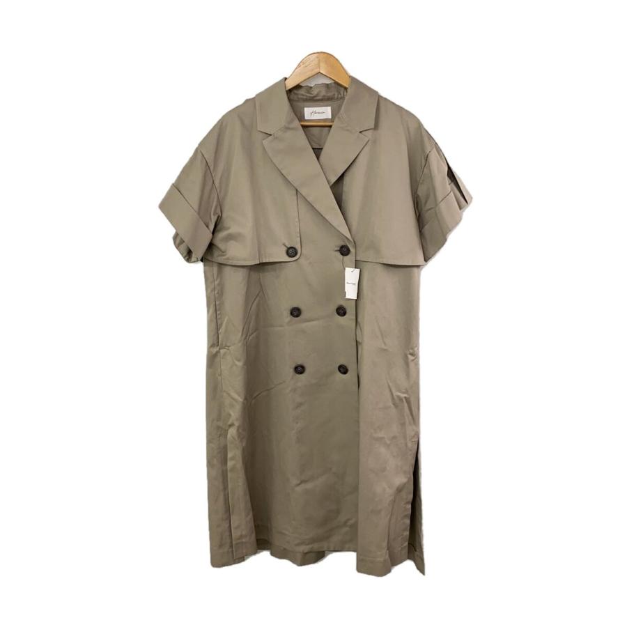 HERENCIA◇22SS/半袖トレンチコート/40/コットン/GRY/H121031