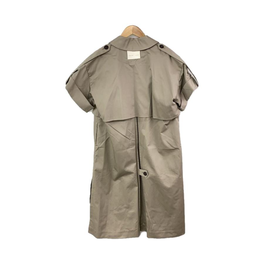 HERENCIA◇22SS/半袖トレンチコート/40/コットン/GRY/H121031