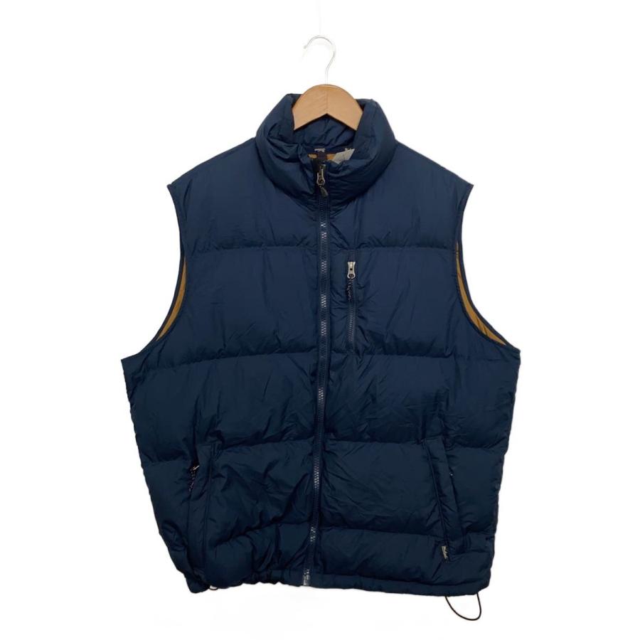 【食パンマン】【新品】  ダウンベスト ネイビー WOOLRICH WOOLEN MILLS◇ダウンベスト/XL/ポリエステル/NVY/18057