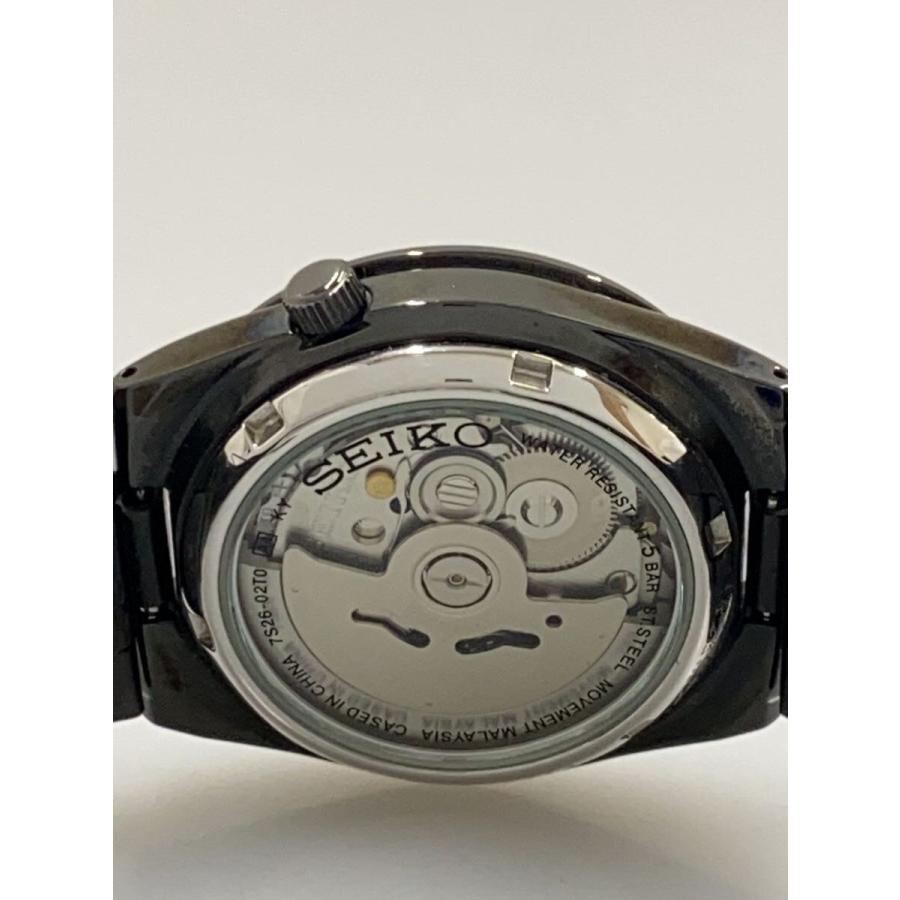 SEIKO◇自動巻腕時計/デジタル/ステンレス/BLK/BLK/SS/7S26-02T0