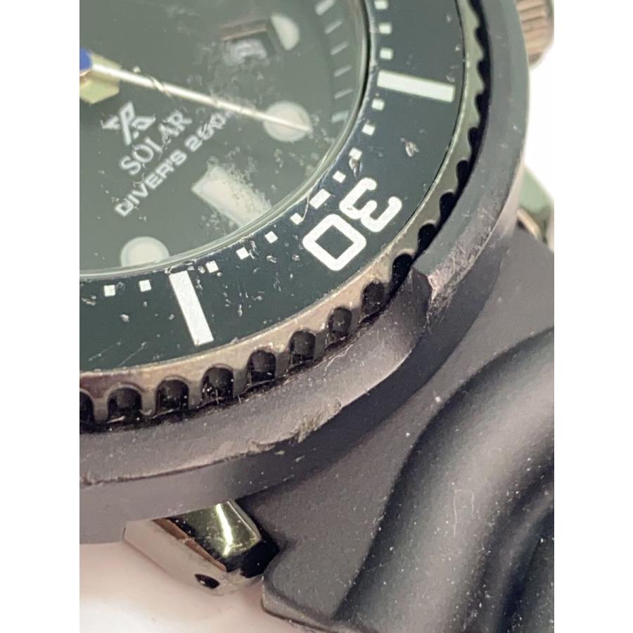 SEIKO◇ソーラー腕時計/アナログ/ラバー/BLK/BLK/V147-0BL0 SEIKO◇ソーラー腕時計/アナログ/ラバー/BLK/BLK/V147-0BL0