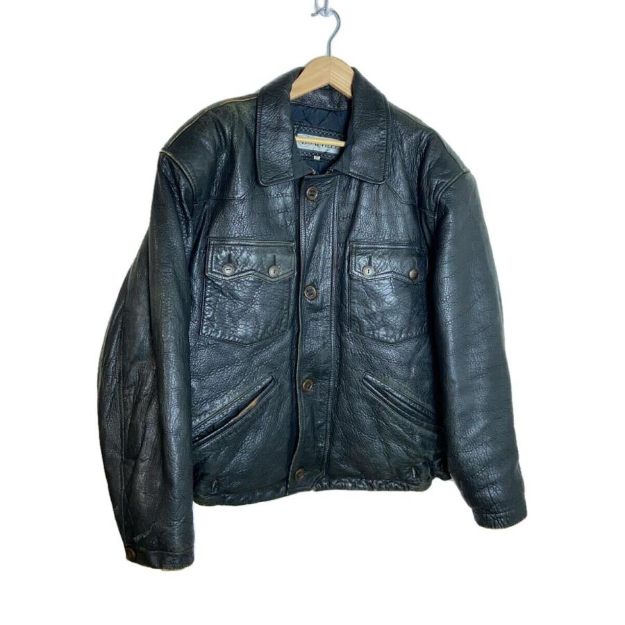 C.P.COMPANY◇レザージャケット・ブルゾン/48/羊革/BLK// : セカンド