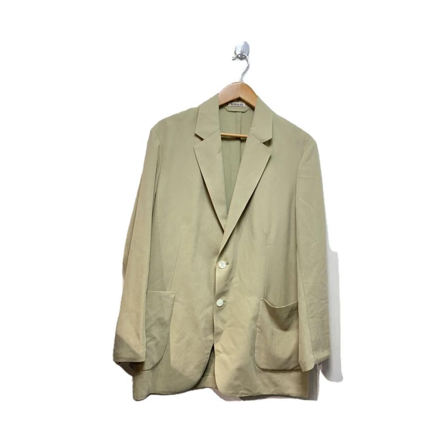 AURALEE◇25SS/LIGHT COTTON WOOL VIYELLA JACKET/3/コットン/BEG