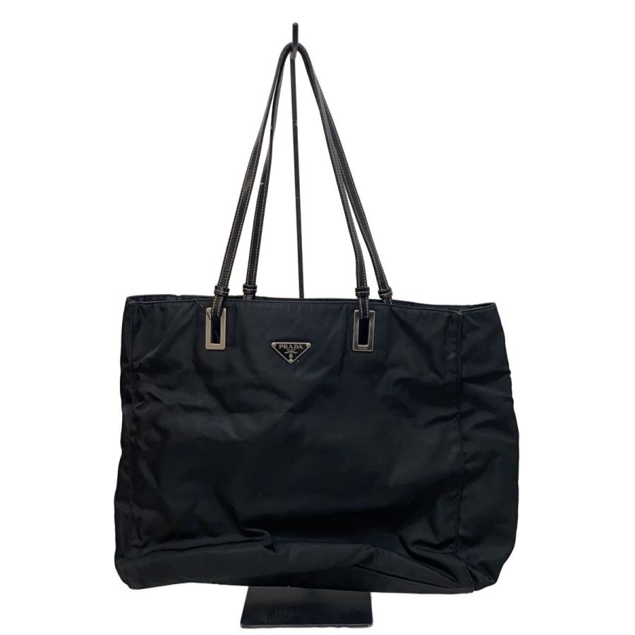 PRADA トートバッグ PRADA◇トートバッグ/--/ブラック/無地// : セカンドストリートYahoo