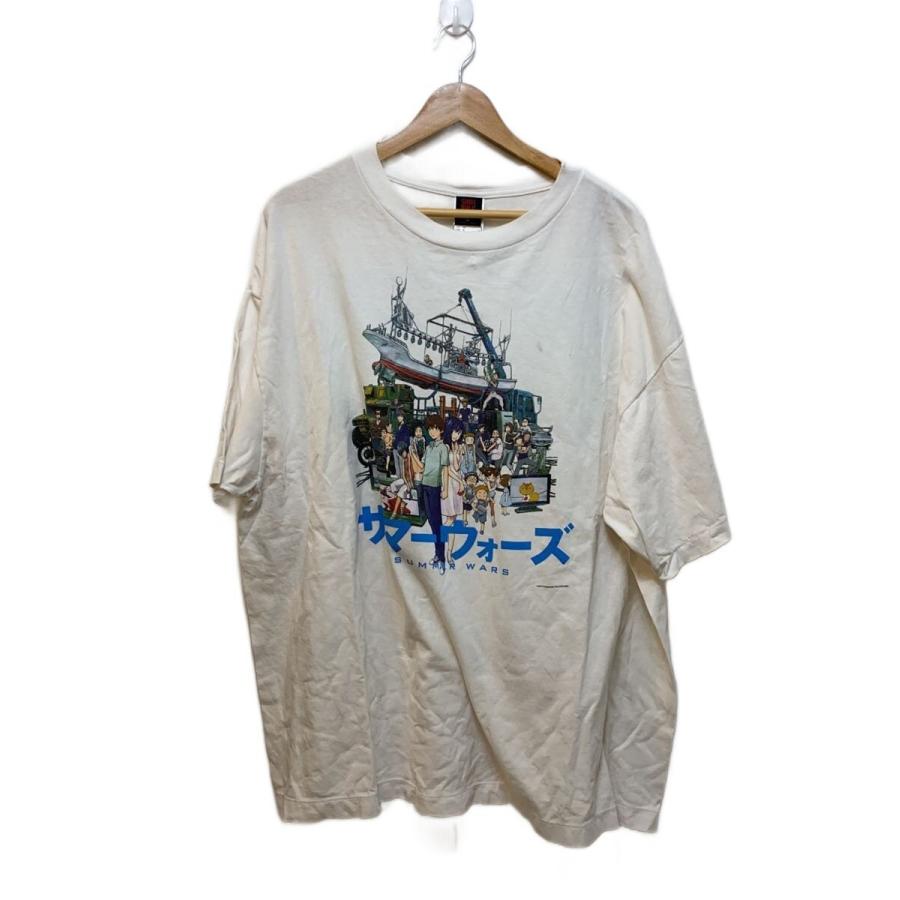 SAINT MICHAEL◇×サマーウォーズ/Tシャツ/XXL/コットン/WHT : セカンド 