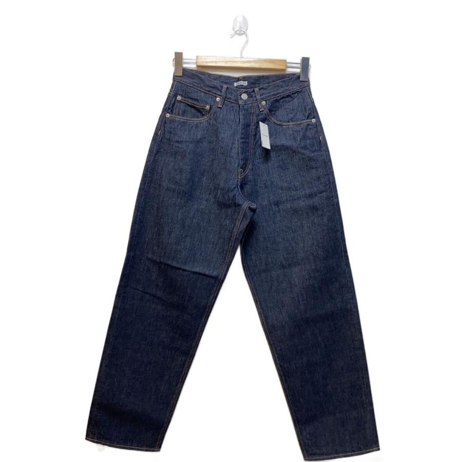 AURALEE◇25AW/ARD TWIST DENIM WIDE PANTS/28/デニム/NVY/A00P03DM