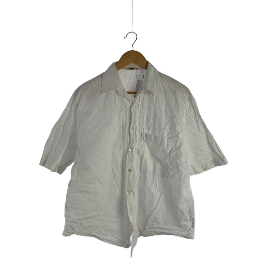 AURALEE◇半袖シャツ/4/コットン/ホワイト/A00S02TN : セカンド