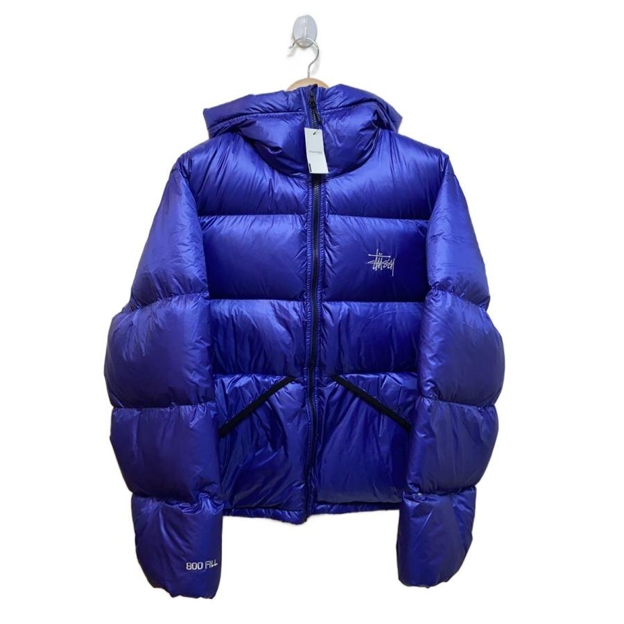 STUSSY◇ダウンジャケット/S/ナイロン/BLU/115685 : セカンド