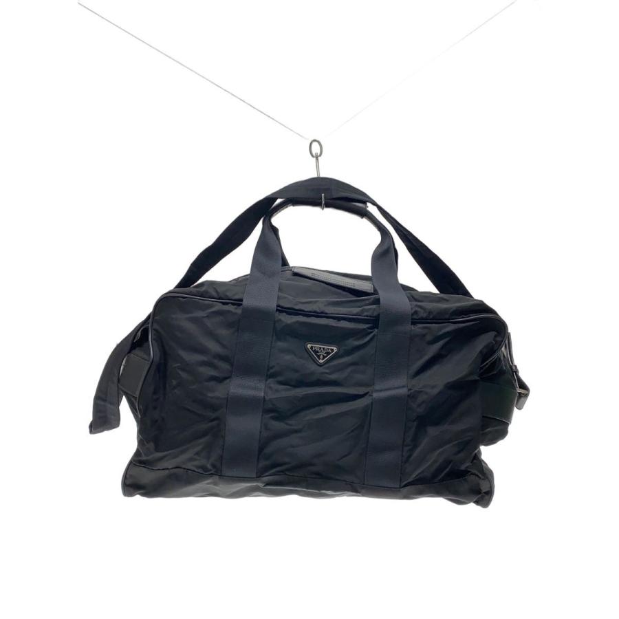 PRADA◇ボストンバッグ/ナイロン/BLK/無地 : セカンドストリートYahoo