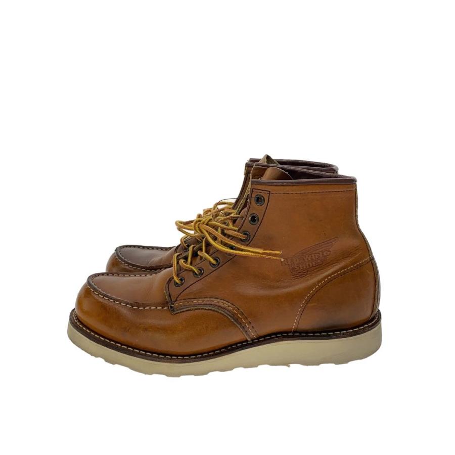 REDWING 875 US8.5E 刺繍羽タグ、使用感あり RED WING◇刺繍羽タグ/00s前後/レースアップブーツ/US8.5/ブラウン