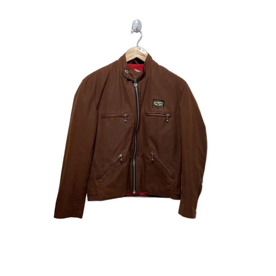 新品！本革シングルレザージャケット　36インチ Lewis Leathers◇シングルライダースジャケット/36/コットン/BRW/無地