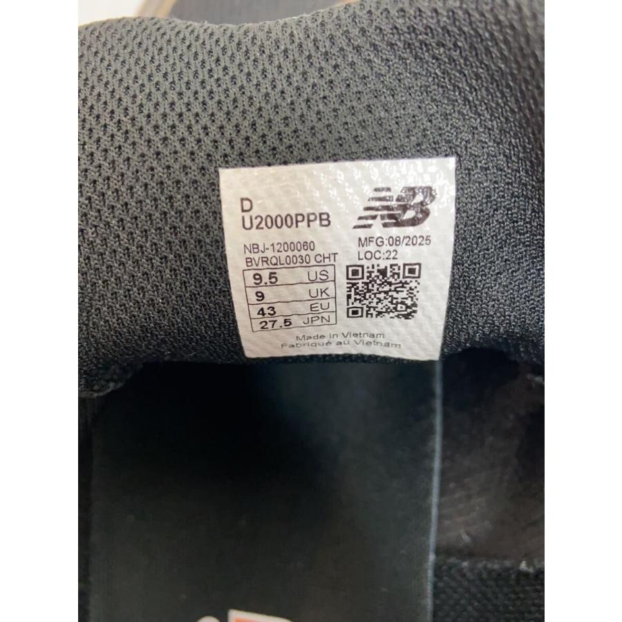 NEW BALANCE◇ローカットスニーカー/27.5cm/BLK/U2000PPB : セカンド 
