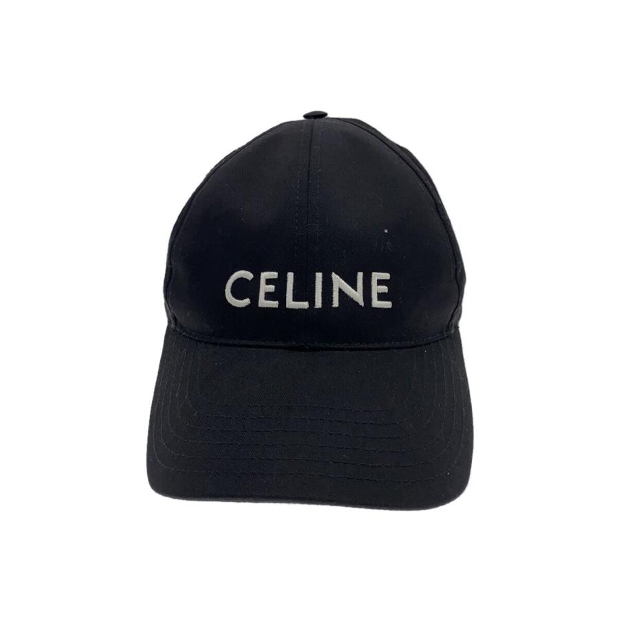 CELINE◇キャップ/L/コットン/BLK/レディース/2AUS924N : セカンド