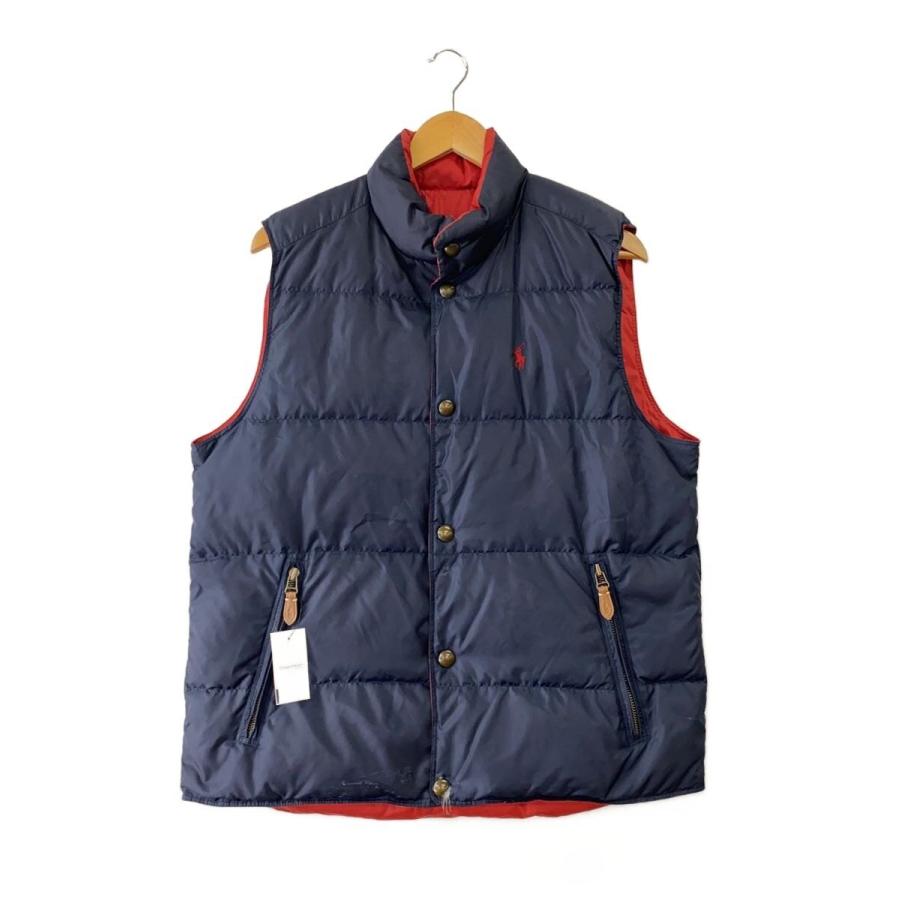 POLO RALPH LAUREN◆ダウンベスト/M/ポリエステル/NVY/ POLO RALPH LAUREN◇ダウンベスト/M/--/NVY/無地// : セカンド