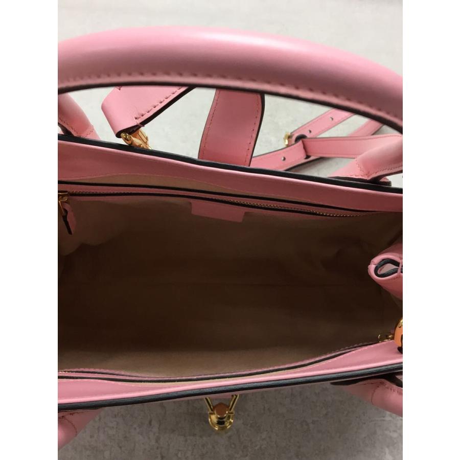 GUCCI◇GUCCI/グッチ/ショルダーバッグ/レザー/ピンク/無地/649016