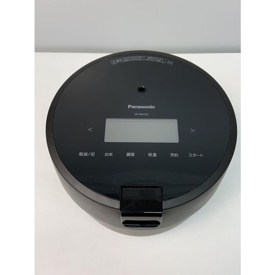 【美品】パナソニック 炊飯器 圧力IH 自動調理鍋 SR-NA102-K Panasonic◇炊飯器 SR-NA102-K/パナソニック/5合/圧力IH/ブラック/黒