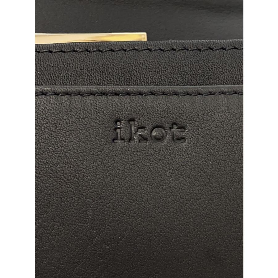 未使用◇ikot◇イコット◇2つ折財布◇本革レザー◇BLACK ikot◇2つ折り財布/--/BLK/レディース/イコット/ブラック/黒